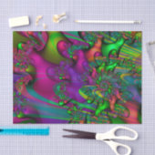 Fiesta Fraktal Farbenfrohe Lebensfreude Seidenpapier (Handwerk)