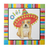 Fiesta Frenchie Fliese (Vorderseite)