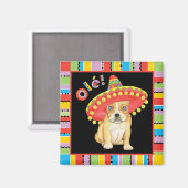Fiesta Frenchie Magnet (Vorderseite/Rückseite)