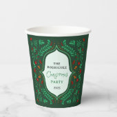 Fiesta Frohe Weihnachten Pappbecher (Vorderseite)