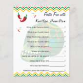 Fiesta Fun | Baby Showroom Question Game Spaß Flye Flyer (Vorne)