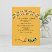 Fiesta Fun Einladung (Stehend Vorderseite)