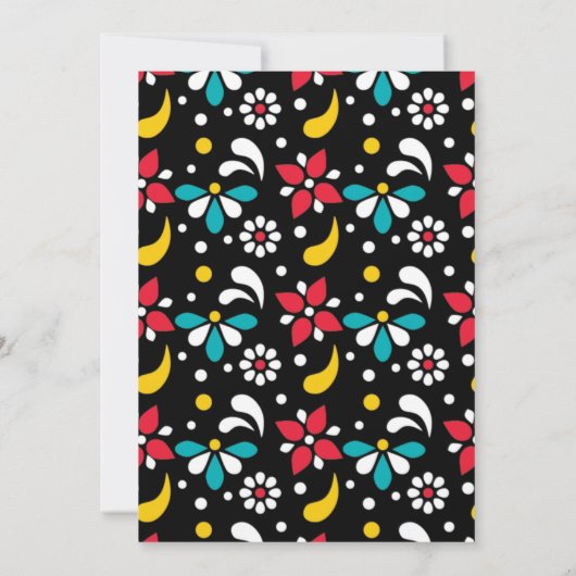 Fiesta & Fun Einladung zum ersten Geburtstag (Rückseite)