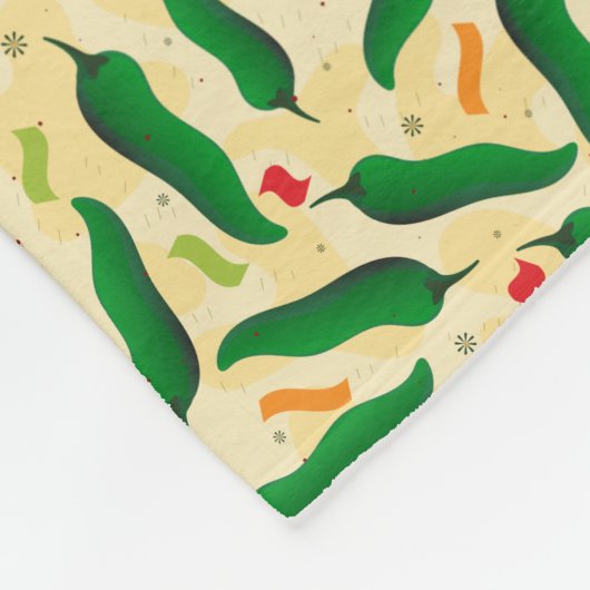 Fiesta Fun Green Chile Pattern Fleecedecke (Ecke)