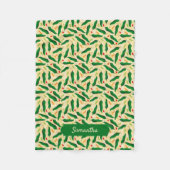 Fiesta Fun Green Chile Pattern Fleecedecke (Vorderseite)