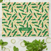 Fiesta Fun Green Chile Pattern Geschirrtuch (Gefaltet)