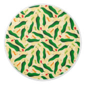 Fiesta Fun Green Chile Pattern Keramikknauf (Vorderseite)