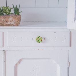 Fiesta Fun Green Chile Pattern Keramikknauf