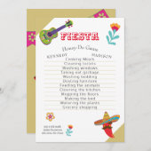 Fiesta Fun Polterabend Game Fab Einladung (Vorne/Hinten)