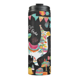 Fiesta Fun Print Thermal Tumbler Thermosbecher