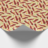 Fiesta Fun Red Chile Pattern Geschenkpapier (Ecke)