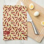 Fiesta Fun Red Chile Pattern Geschirrtuch (Viertel Falte)