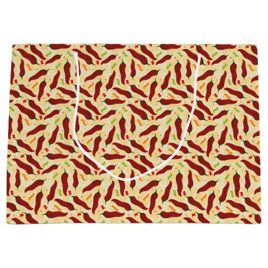 Fiesta Fun Red Chile Pattern Große Geschenktüte (Vorderseite)