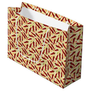 Fiesta Fun Red Chile Pattern Große Geschenktüte