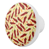 Fiesta Fun Red Chile Pattern Keramikknauf (Rechts)