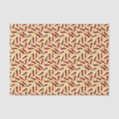 Fiesta Fun Red Chile Pattern Seidenpapier (Vorderseite)