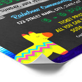 Fiesta Fundraiser-Ereignisvorlage Poster (Ecke)