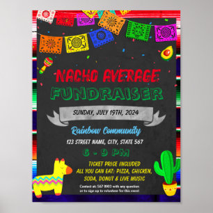 Fiesta Fundraiser-Ereignisvorlage Poster