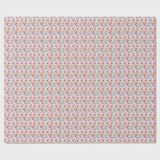Fiesta-für immer kleines Blumen-Papier Geschenkpapier (Flach)