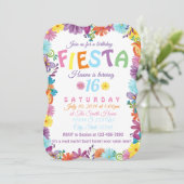 Fiesta Geburtstag Einladung (Stehend Vorderseite)