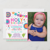 Fiesta Geburtstag Einladung Heilige Guacamole Part (Vorderseite)