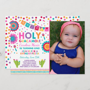 Fiesta Geburtstag Einladung Heiliges Guacamole Par