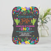 Fiesta Geburtstag Einladung Mexikanische Geburtsta (Stehend Vorderseite)