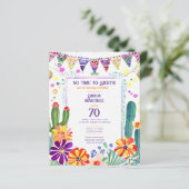 FIESTA Geburtstag Folkart Blume 40. 50. 60. (Stehend Vorderseite)