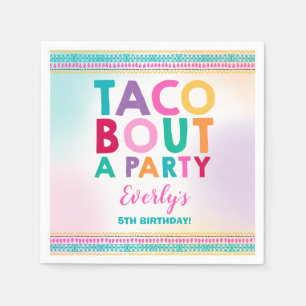 Fiesta-Geburtstags-Party-Serviettetaco-Kampf ein Serviette