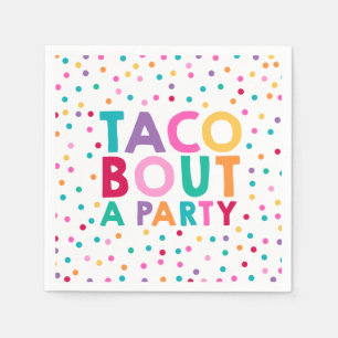 Fiesta-Geburtstags-Party-Serviettetaco-Kampf ein Serviette