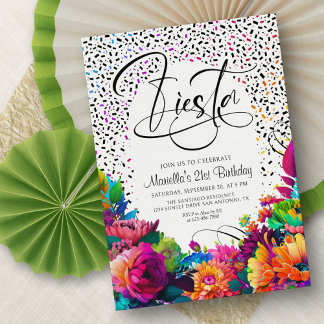 Fiesta-Geburtstagseinladung Einladung