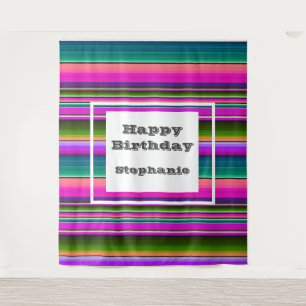 Fiesta Geburtstagsparty Mexican Serape Blanket Wandteppich