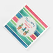 Fiesta Geburtstagsparty Nacho Average Cactus Pots Serviette (Ecke)