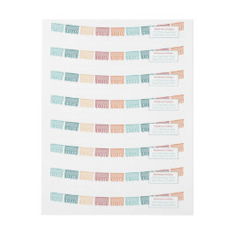 Fiesta Gender Neutral Mexican Theme Rücksendeadres