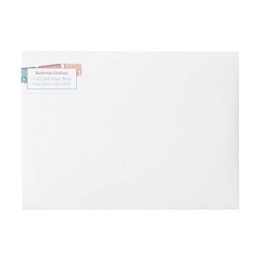 Fiesta Gender Neutral Mexican Theme Rücksendeadres (Vorderseite)