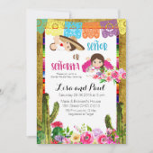 Fiesta Gender Offenlegung Einladung Señor oder Señ (Vorderseite)