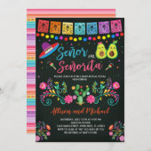 Fiesta Gender Offenlegung Einladung Señor oder Señ (Vorne/Hinten)