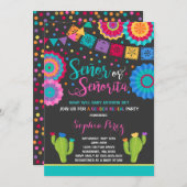 Fiesta Gender Offenlegung Einladung Señor oder Señ (Vorne/Hinten)