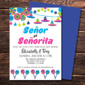 Fiesta Gender Reveal Señor oder Señorita Einladung