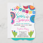 Fiesta Gender Reveitation Señor oder Señorita Einladung (Vorderseite)