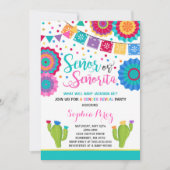 Fiesta Gender Reveitation Señor oder Señorita Einladung (Vorderseite)