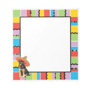 Fiesta German Shepherd Notizblock