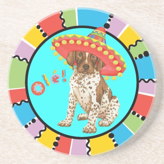 Fiesta German Shorthaired Pointer Getränkeuntersetzer (Vorne)