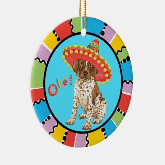 Fiesta German Shorthaired Pointer Keramik Ornament (Rechts)