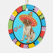 Fiesta German Shorthaired Pointer Keramik Ornament (Links)