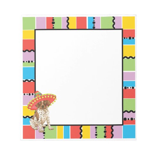 Fiesta German Shorthaired Pointer Notizblock (Vorderseite)