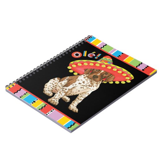 Fiesta German Shorthaired Pointer Notizblock (Linke Seite)