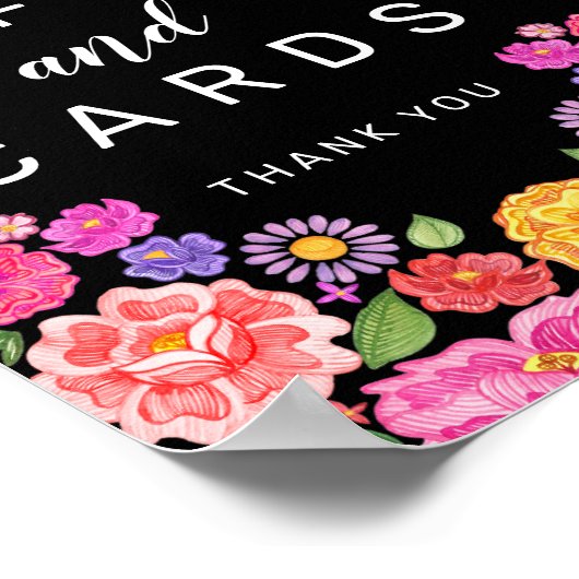 Fiesta-Geschenke und Karten-Zeichen Poster (Ecke)