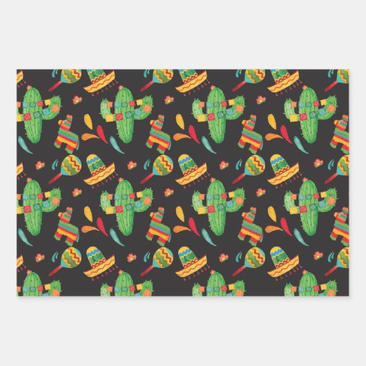 Fiesta Geschenkpapier Set (Vorderseite)