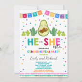 Fiesta-Geschlecht decken Party er auf, oder Einladung (Vorderseite)